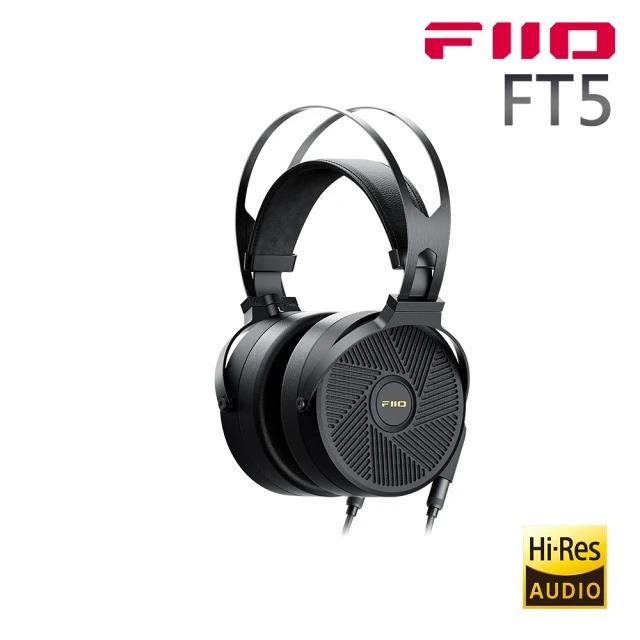 【Fiio】FT5 開放式平板振膜耳罩耳機-黑色◉80D026
